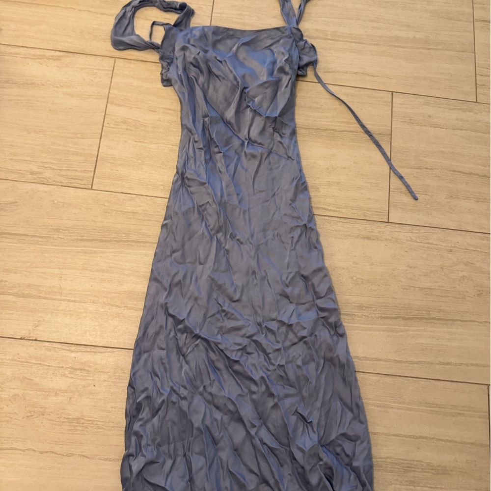 Astr Light Blue Maxi Dress S